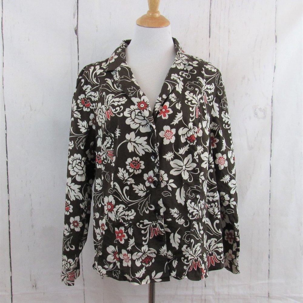 C J Banks Stretch Button Up Lightweight Blazer